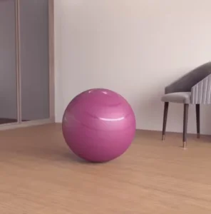 Lopta za pilates veličine S (55cm) roze