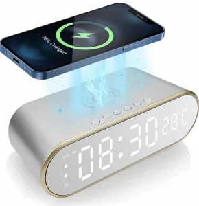 Digitalni sat sa alarmom, termometrom i punjacem 15w