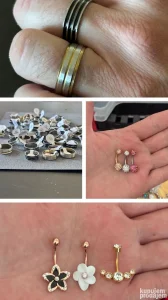 Nakit za pirsing hirurški celik