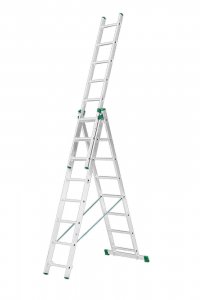 ALVE Aluminijumske trodelne merdevine 2,3/5,13 m