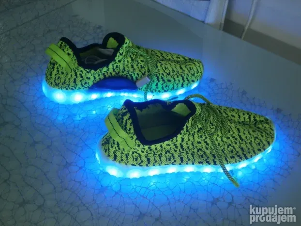 LED svetleće patike ZELENE plitke br.39 unisex