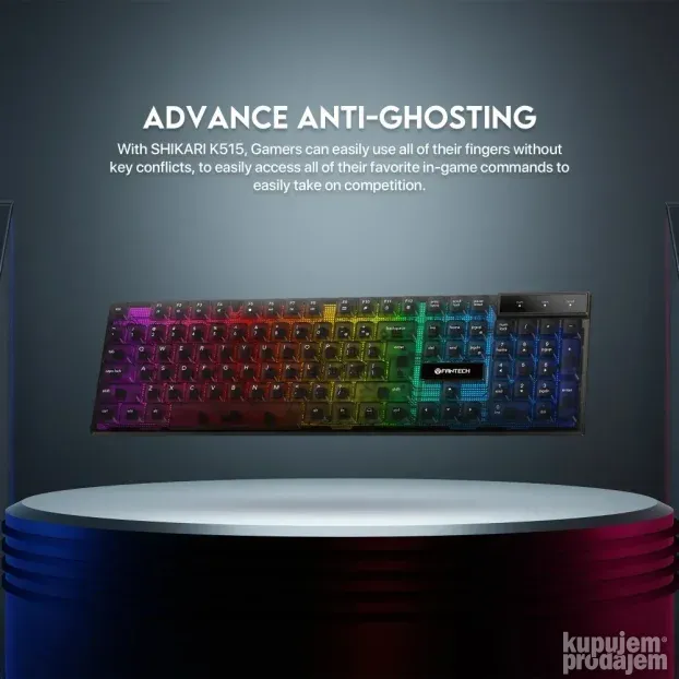 Tastatura Gaming Fantech K515 Shikari crna