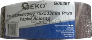 Smirgla Traka za Slajfericu 533 x 75 mm Granulacija 120 Geko