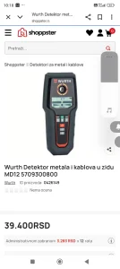Wurth Detektor metala I kablova u zidu
