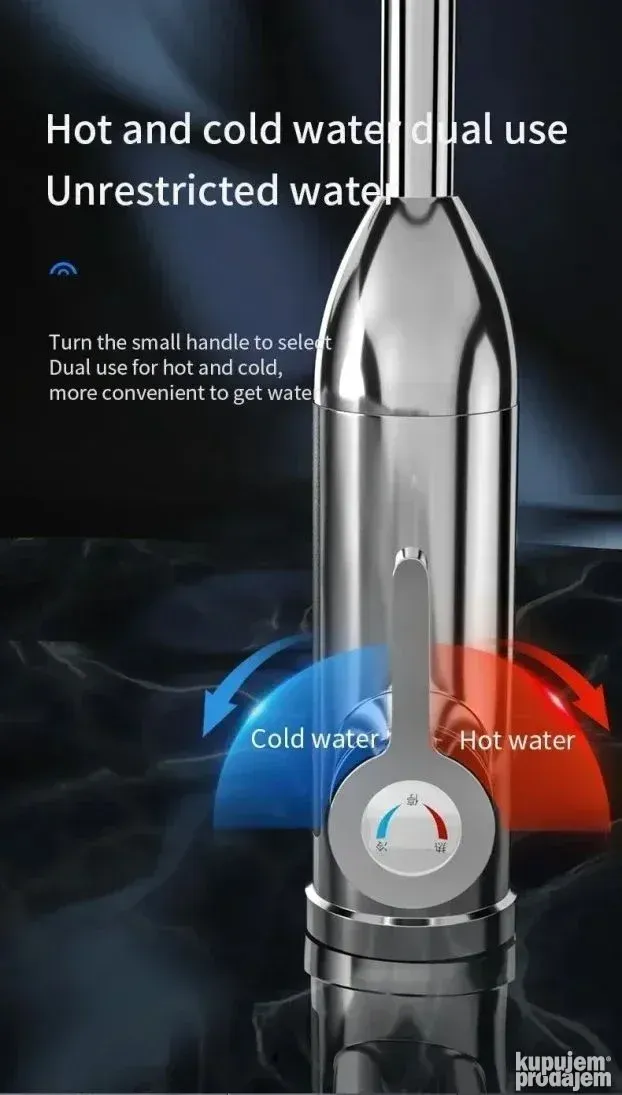 Slavina sa grejačem / protočni bojler RY-023 INOX