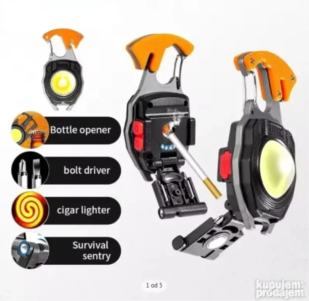 Cob lampa privezak sa upaljacem alatom i sekacem za pojas