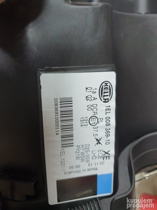 Far za Mercedes Benz E Klase D2S/H7, H7, W5W - Hella