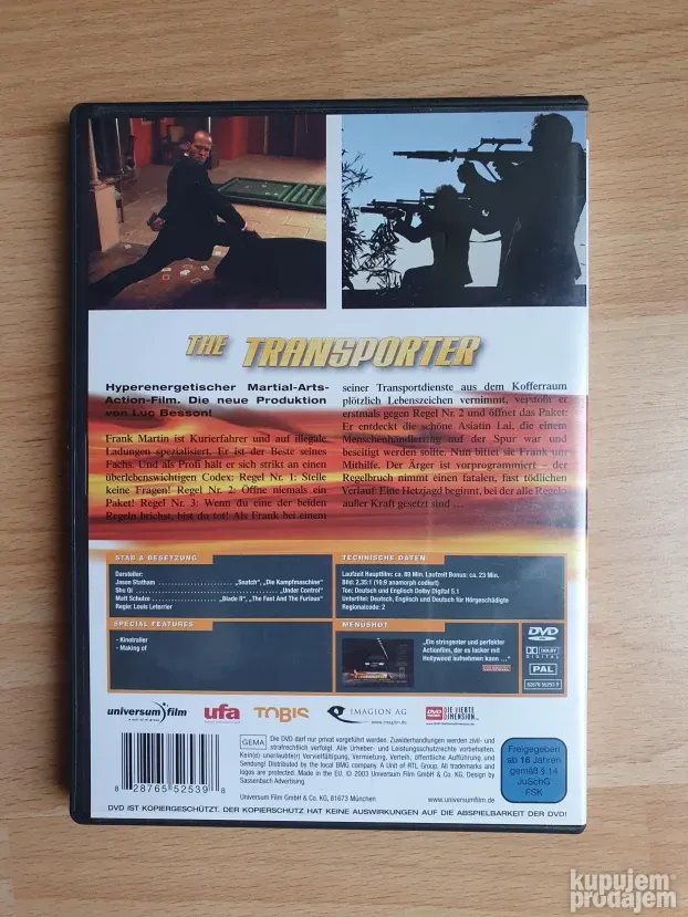 The Transporter DVD