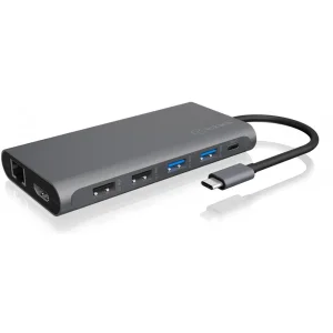 Icy Box Ib-dk4050-cpd Usb Type-c Dockingstation With Triple