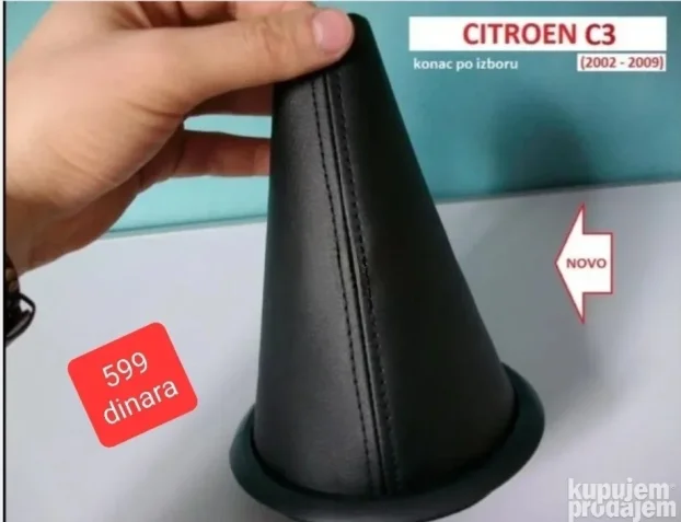CITROEN C3 kožica menjača (2002 - 2009) NOVO konac po izboru