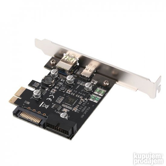 PCI-E USBC+USB3.0 QC +20pin kartica USB3.1 tip C pcie usb-c