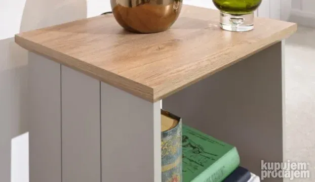 GFW Kendal stočić za lampu, siva, 45 x 38.5 x 46.5 cm