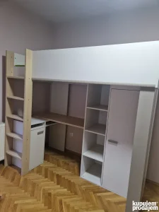 dečiji krevet-radni sto-ormar (set, korišćen 6 mes