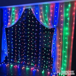 LED zavesa novogodisnja 3x3 metara RGB Sarena