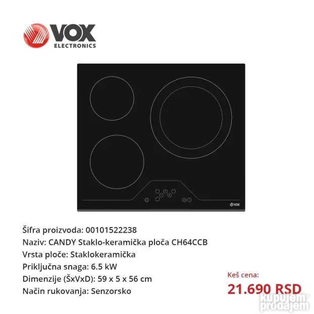 Ugradna ploča - Više modela (5 god. garancija)