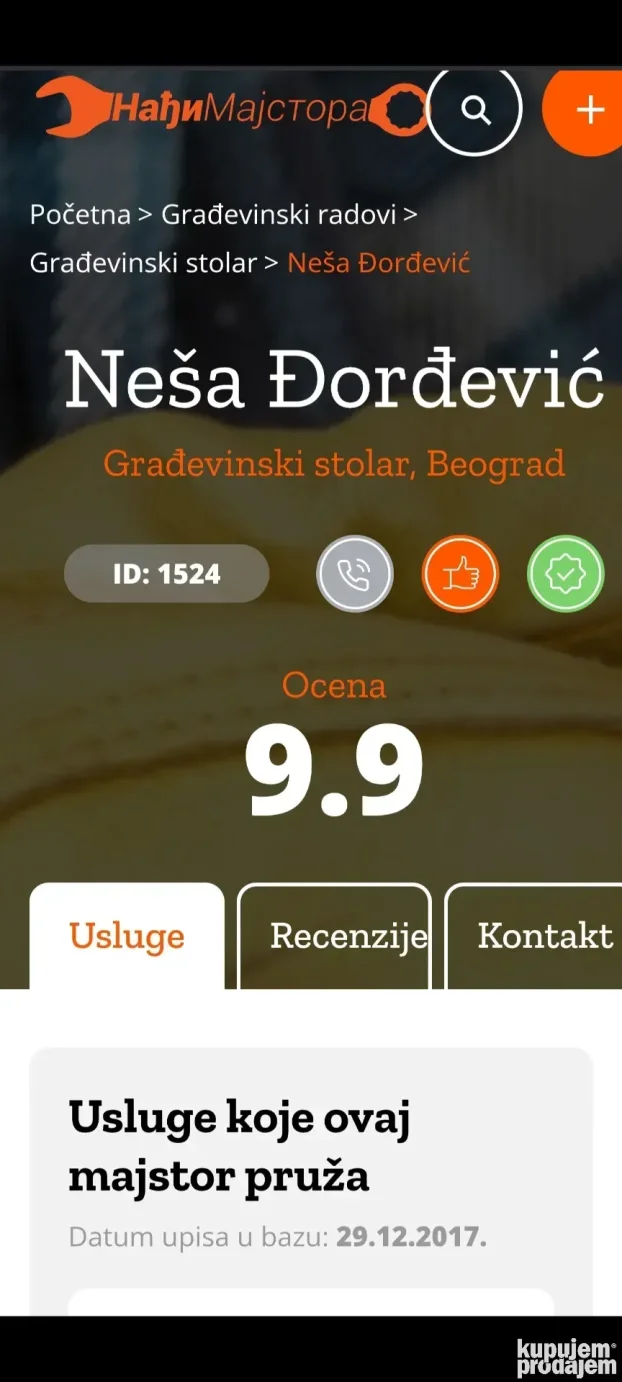 Popravka stolarije vrata prozori plakari kreveti