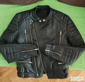 Kožna Bajkerska jakna