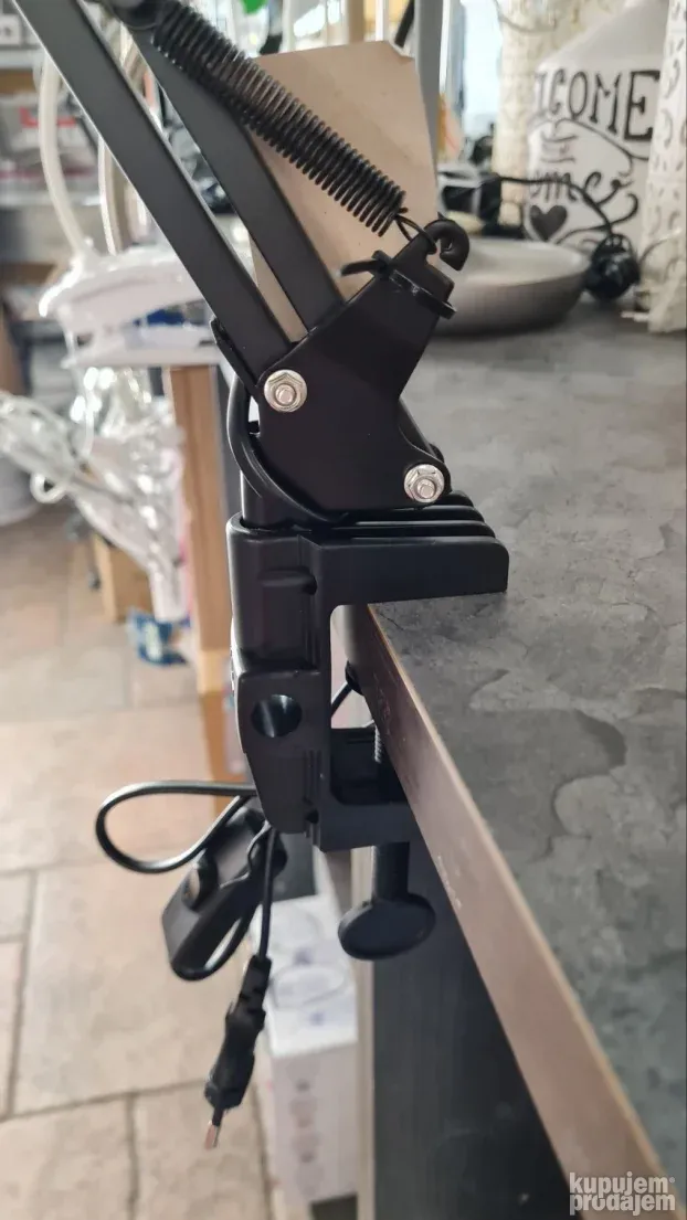 Stona lampa crna 1 x e27