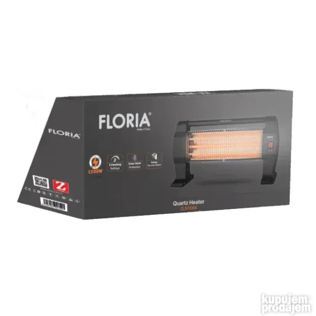 Kvarcna grejalica sa 3 štapa 400/800/1200W Zilan ZLN1084 BK