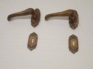 Stare brave stara brava stilske kvake mesingane kvaka,14kom