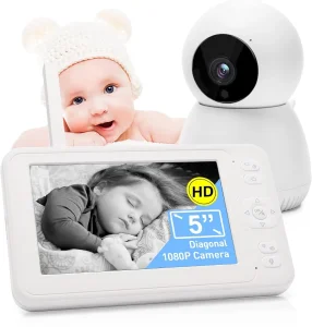 Bebi monitor5" rotirajuca kamera sa termometrom