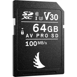 Angelbird 64GB AV Pro V30 SD UHS-I 52/100MB/s