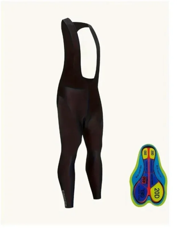 Duge pantalone za biciklizam sa tregerima i gel uloškom