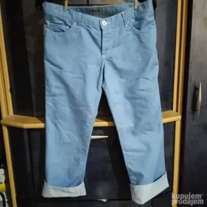Francuske tri-četvrt teksas pantalone M