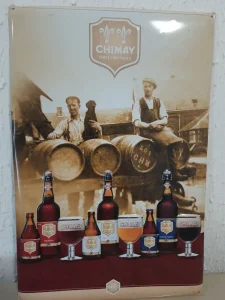 Slika metalna CHIMAY za barove pivnice