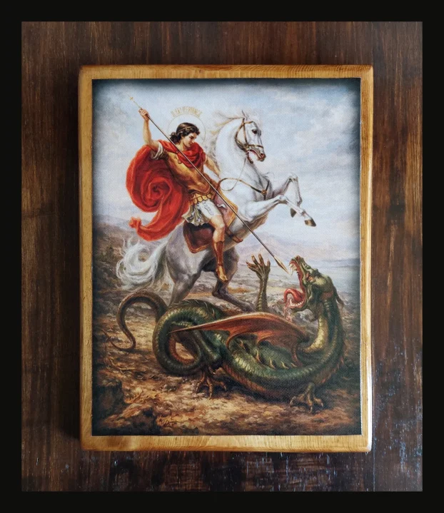 Sveti Djordje Ikona na drvetu + poklon