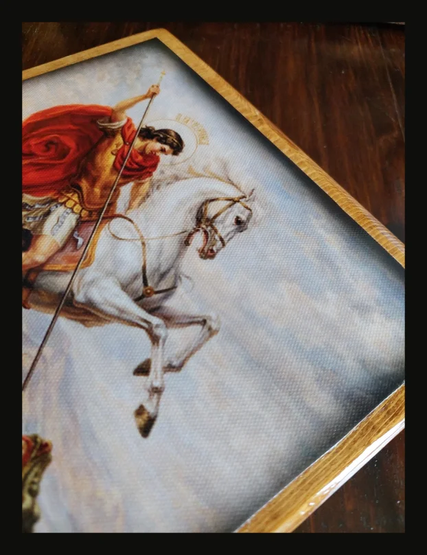 Sveti Djordje Ikona na drvetu + poklon