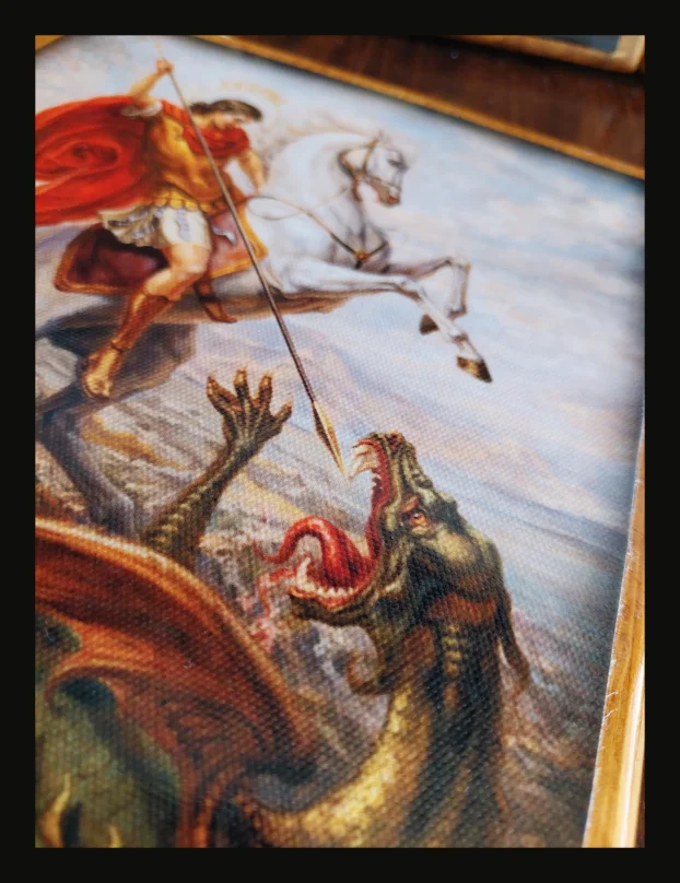 Sveti Djordje Ikona na drvetu + poklon