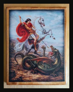 Sveti Djordje Ikona na drvetu + poklon