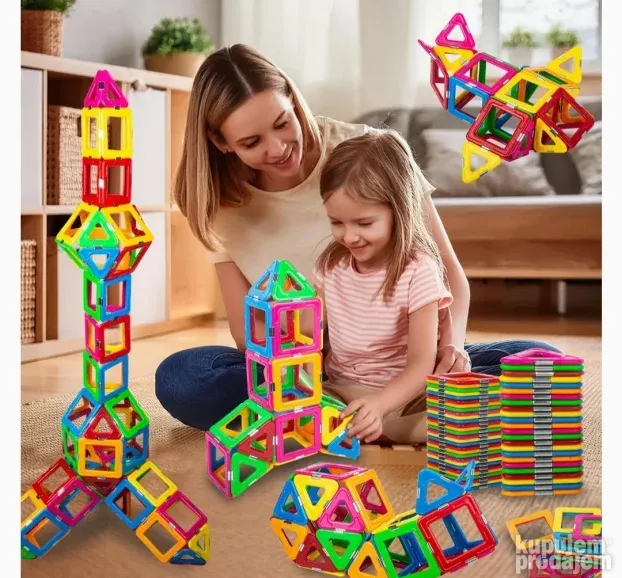 Magnetne kocke 3D Magnetne plocice Kockice za sklapanje 3D