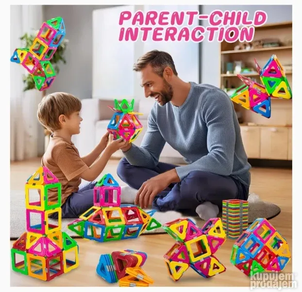 Magnetne kocke 3D Magnetne plocice Kockice za sklapanje 3D