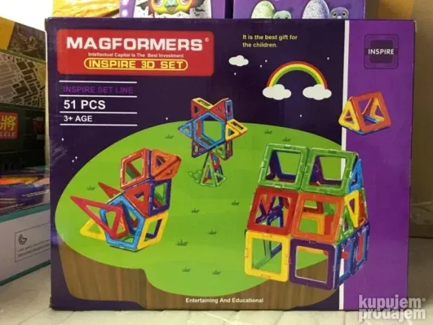 Magnetne kocke 3D Magnetne plocice Kockice za sklapanje 3D