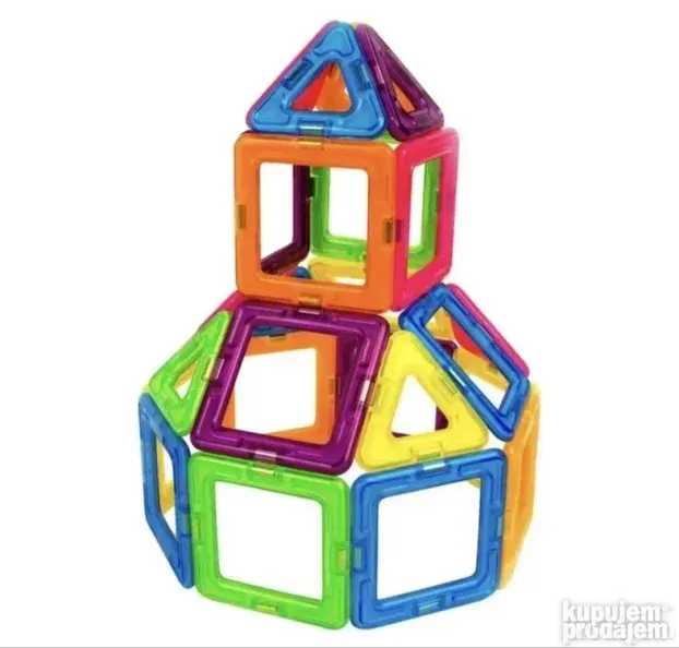 Magnetne kocke 3D Magnetne plocice Kockice za sklapanje 3D