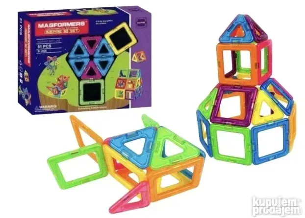 Magnetne kocke 3D Magnetne plocice Kockice za sklapanje 3D