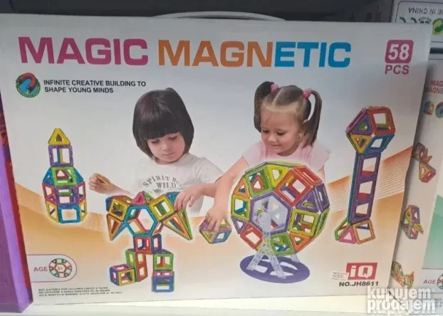 Magnetne kocke 3D Magnetne plocice Kockice za sklapanje 3D