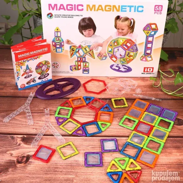 Magnetne kocke 3D Magnetne plocice Kockice za sklapanje 3D