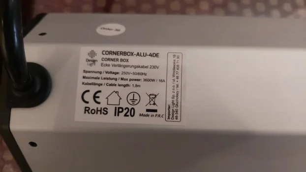 Design Light CORNER BOX 4 corner extension  CORNERBOXALU