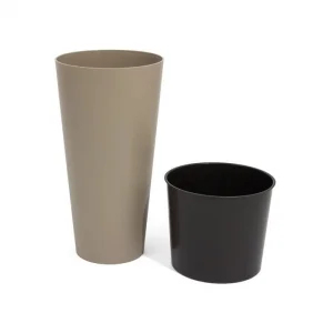 Plastična saksija Tubus Slim 30x57cm moka