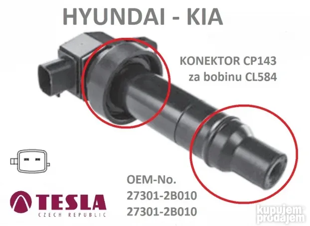 Hyundai i30 1.4-1.6 KONEKTOR CP143 bobina hjundai i 30