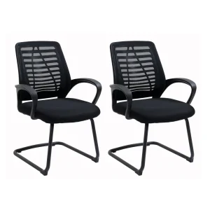 Konferencijske Stolice OFFICIUM Set od 2 crne
