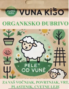 Pelet od vune - Organsko đubrivo