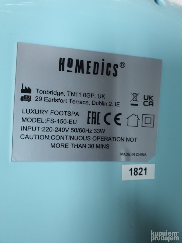 Hirdromasazna Kadica za Stopala - HoMedics