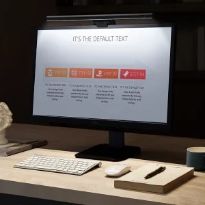 Baseus USB lampa za monitor sa zakacaljkom crna