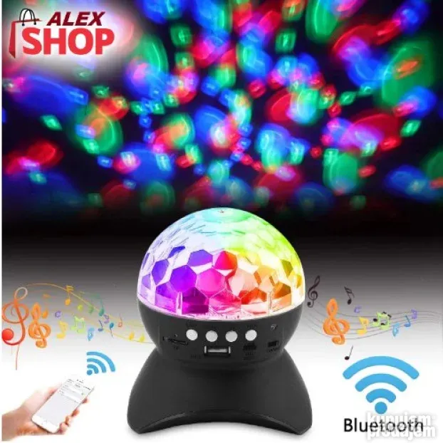 Magična Bluetooth muzička lampa 3u1 zvezdano nebo projektor