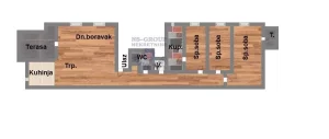 Odličan četvorosoban stan na Adicama! 108m2
