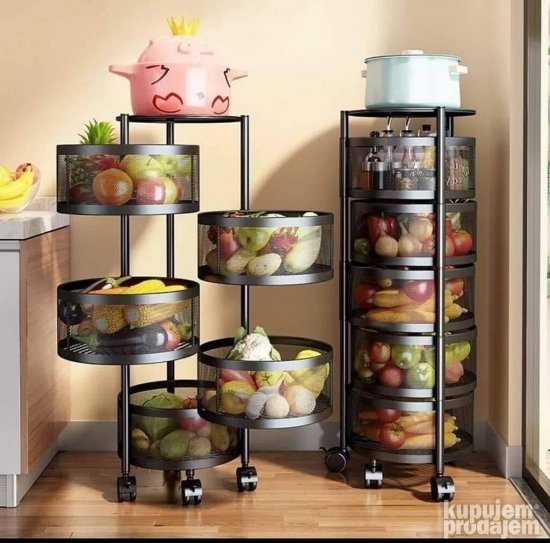 Polica za kuhinju rotirajuca Polica stalak